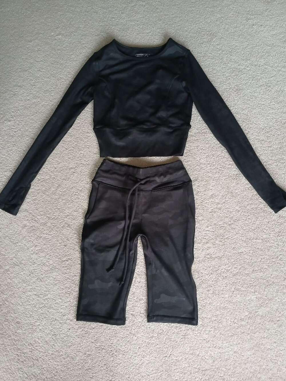 Celestial Bodiez Black Camo Short Set Size S